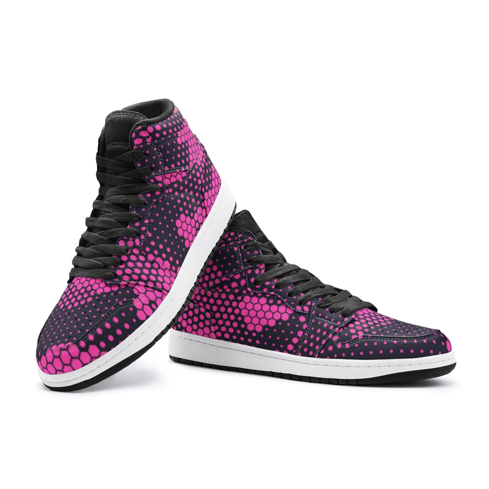 Camo Sneakers | High-Top | Pink Digital Camouflage