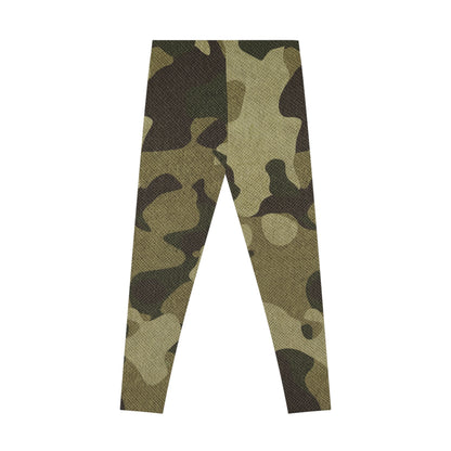 Green Camo Leggings For Women | Mid Waist Fit