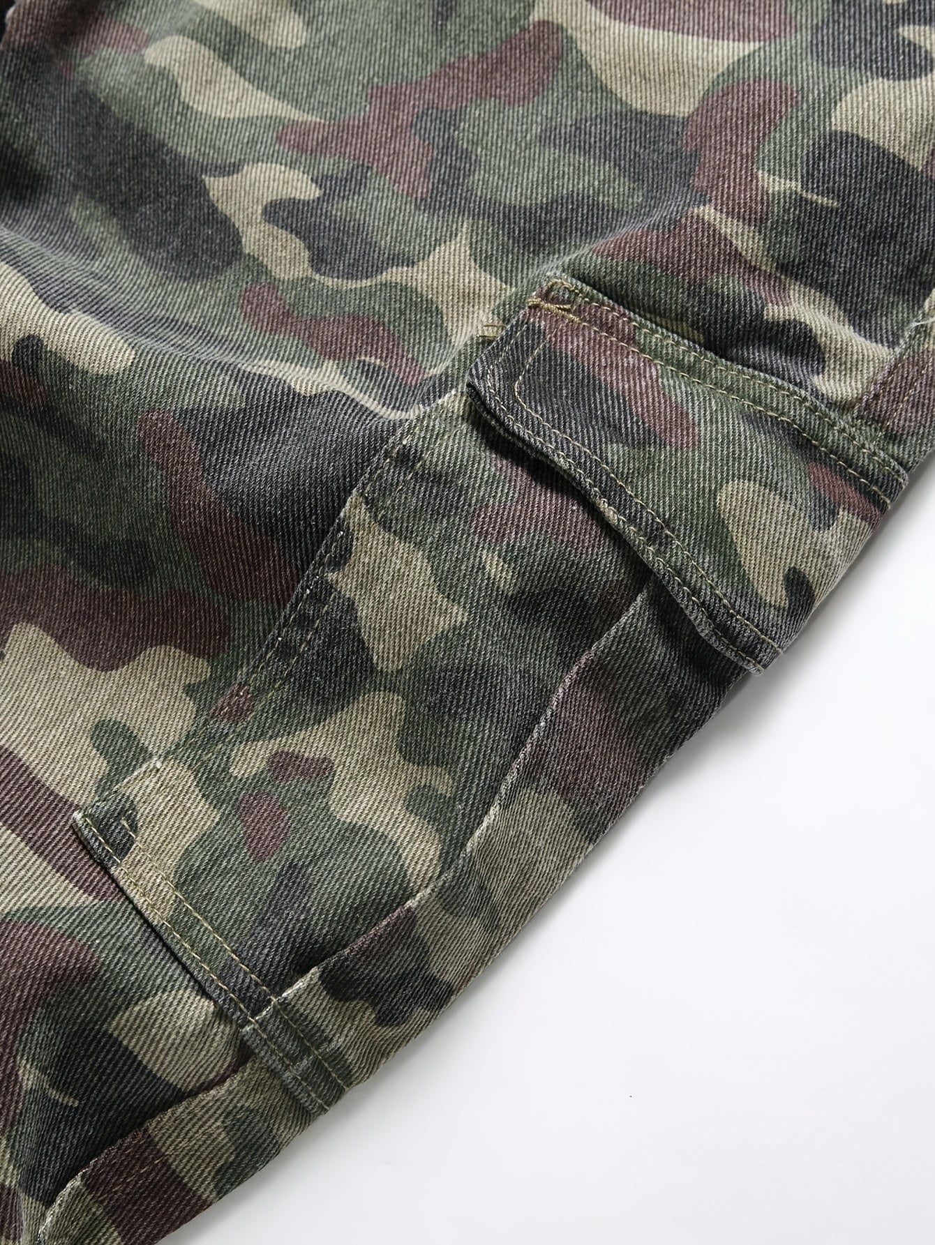 Men's Camouflage Denim Jeans | Non-Stretch Twill Weave