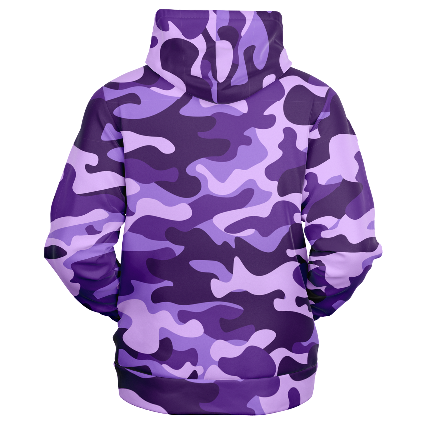 Zip-Up Hoodie | Purple, Blue, and Mauve Camouflage