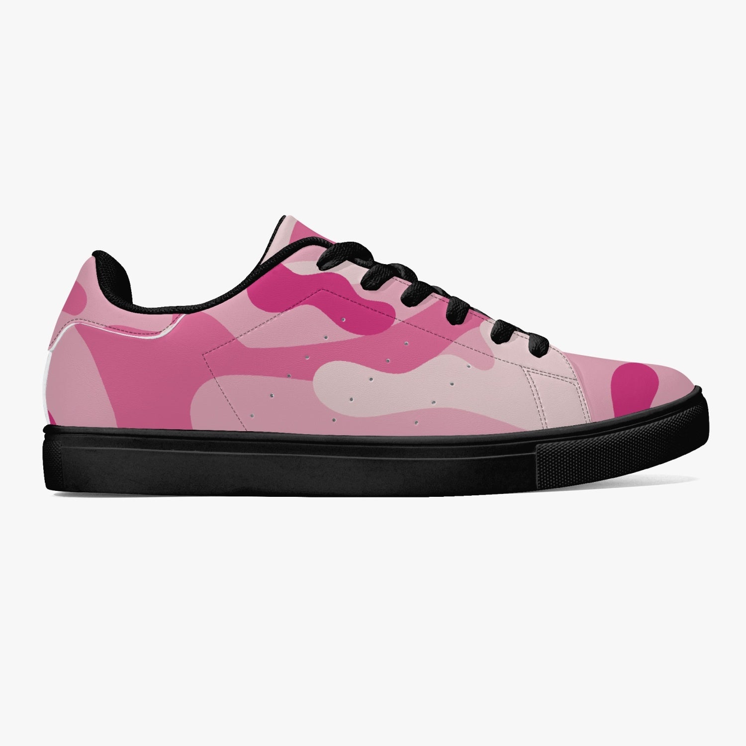 Camo Sneakers | Classic Low-Top Leather | Lavender Pink