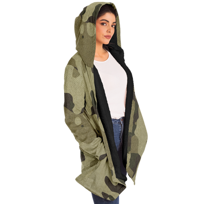 Camo Cloak | Green Fabric Camouflage | Microfleece