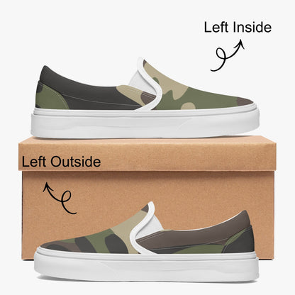 Camo Slip-On Shoes | Classic Green Camouflage