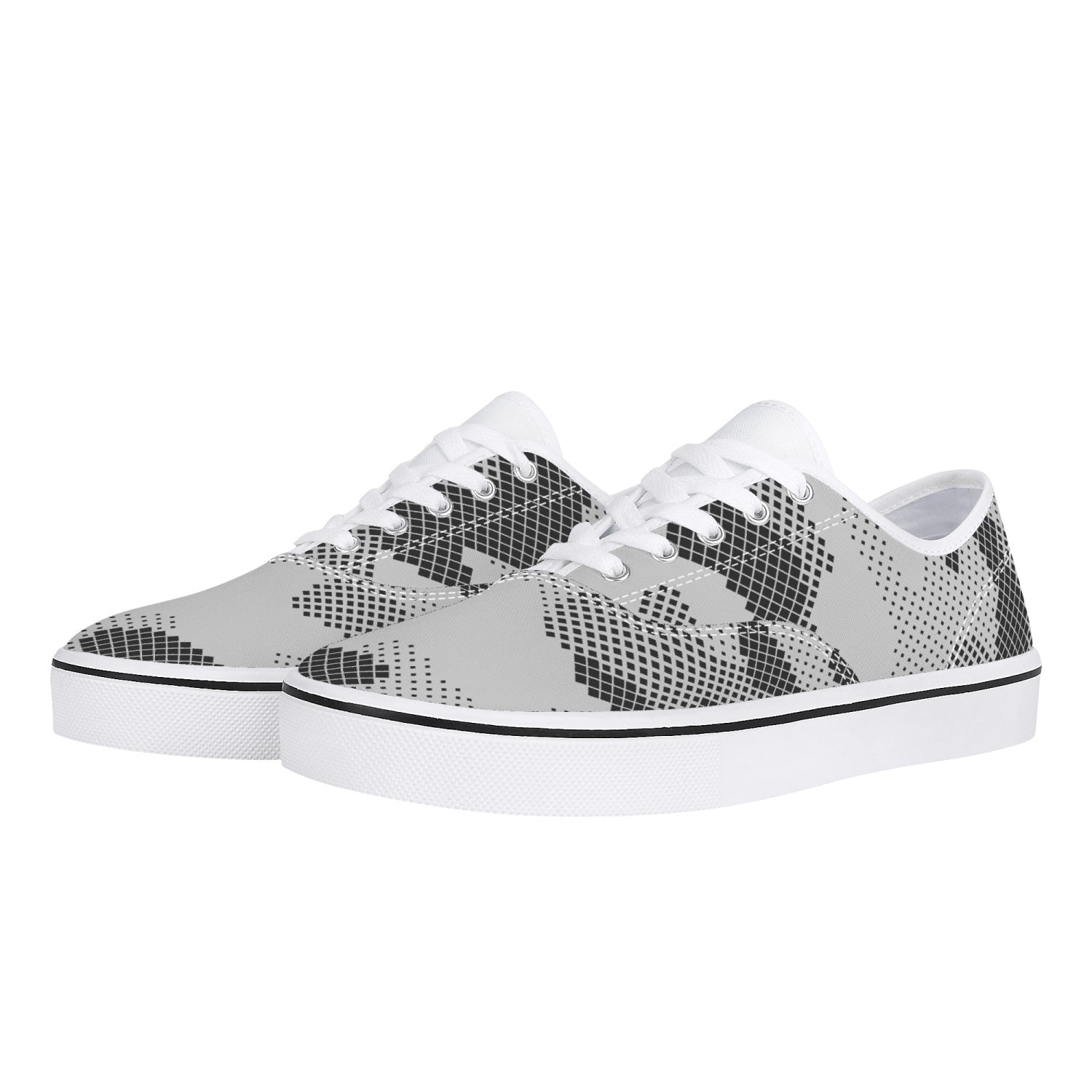 Camo Skate Shoes | Digital Gray Camouflage