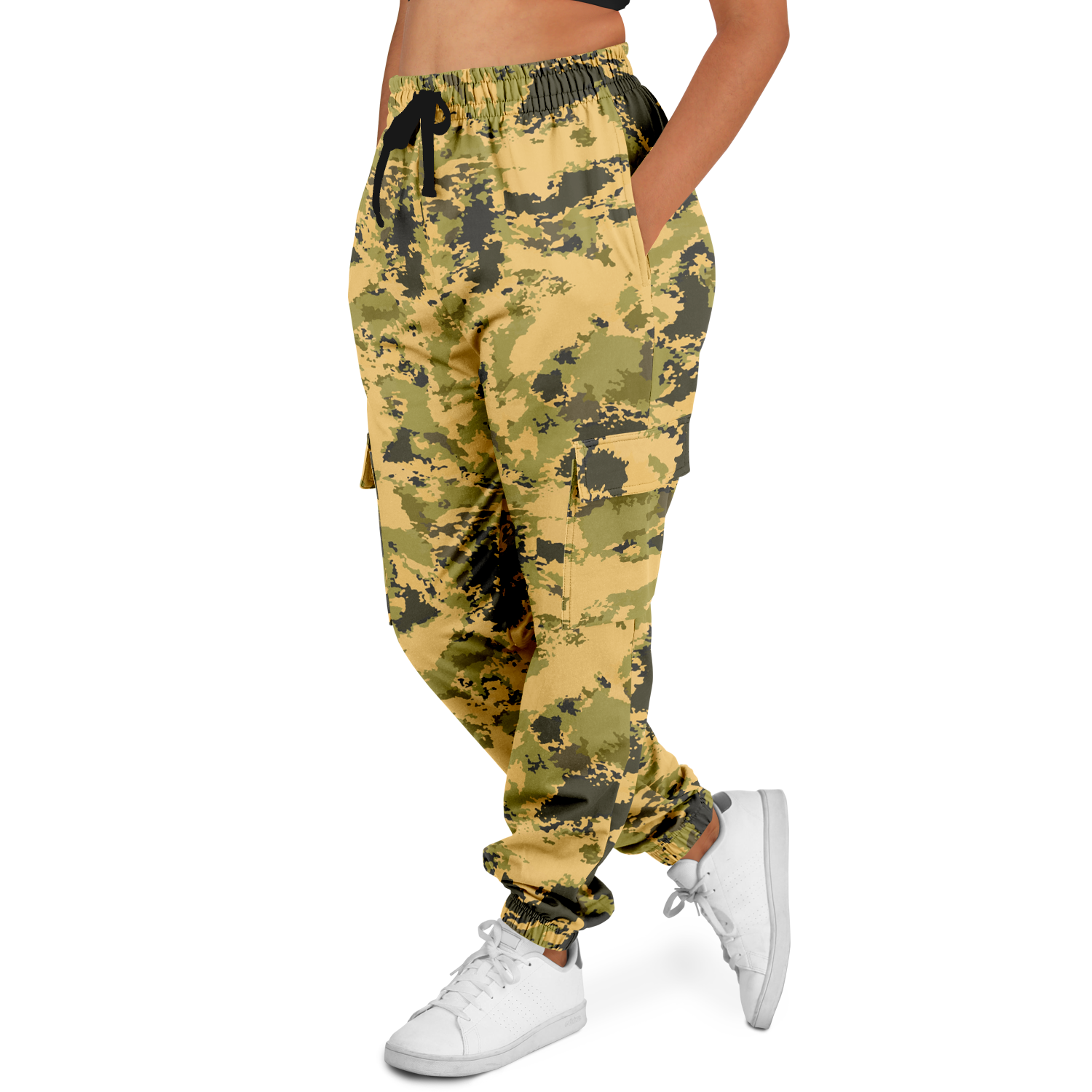 Desert Green Camo Cargo Pants | Unisex