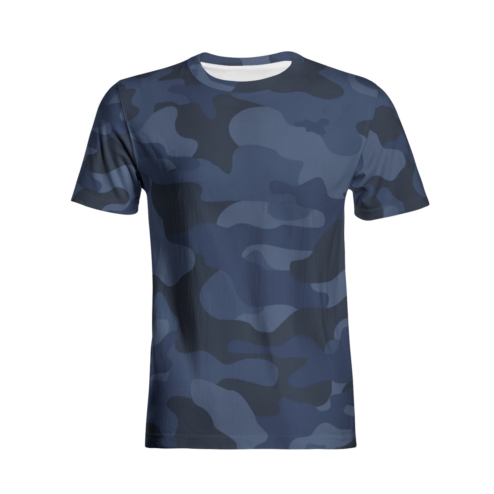 Camo T-shirt | Cotton | Unisex | Deep Blue Camouflage