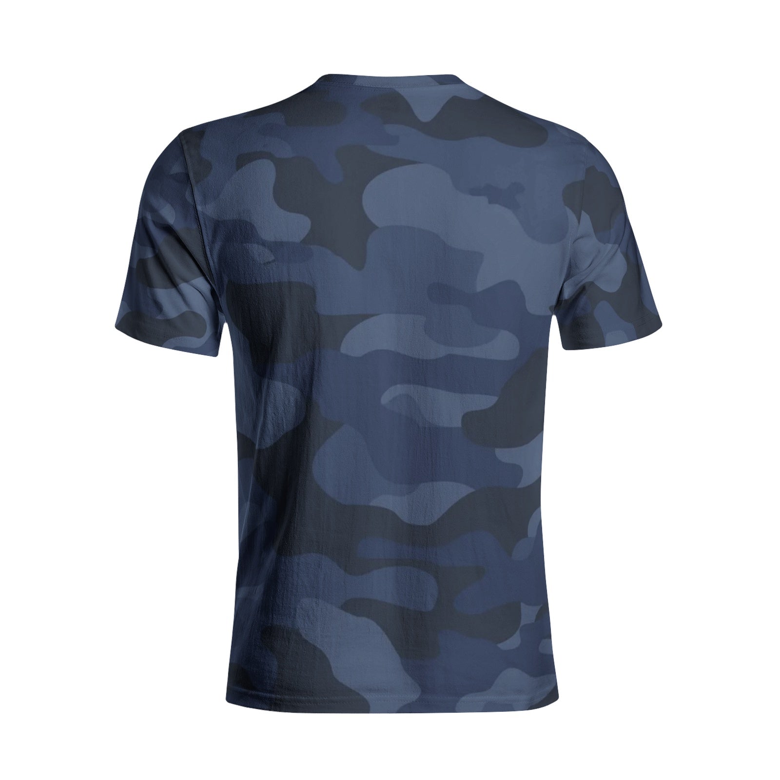 Camo T-shirt | Cotton | Unisex | Deep Blue Camouflage