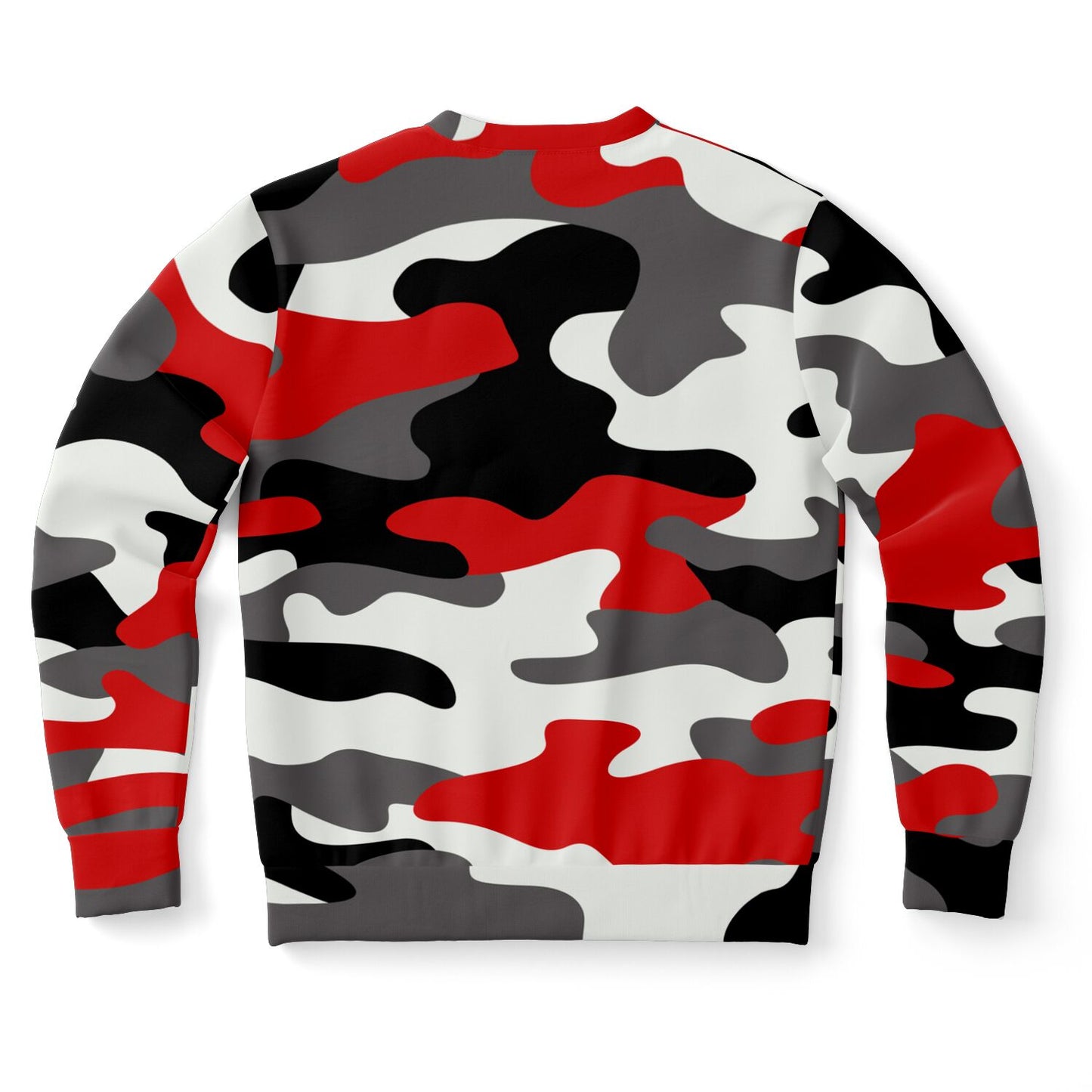 Camo Sweatshirt | Unisex | Red, Black & White