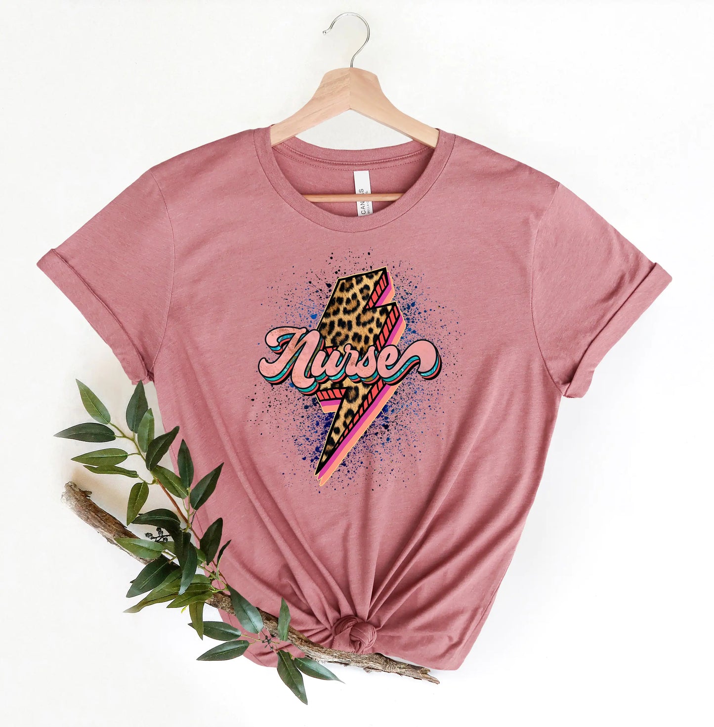 Leopard Thunder Nurse T-Shirt