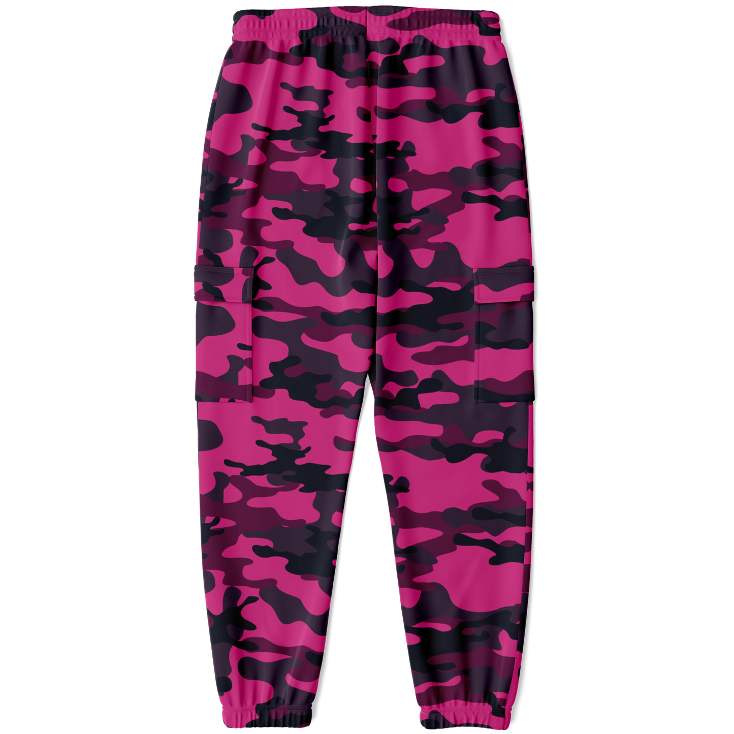 Pink Camo Cargo Pants | Onyx & Deep Blue Mixed Camouflage