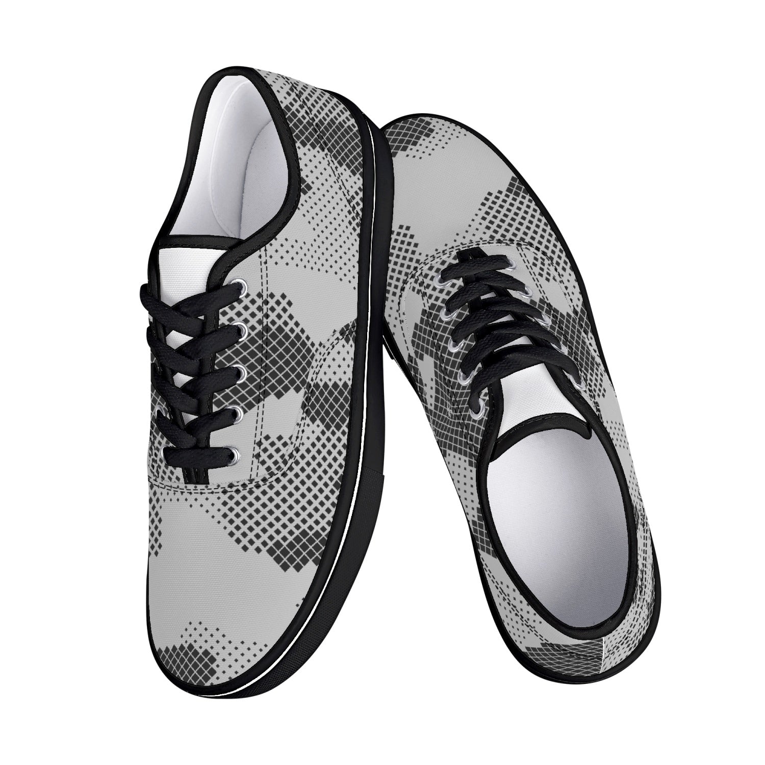 Camo Skate Shoes | Digital Gray Camouflage