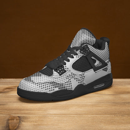 Camo Jordans AJ4 | Digital Gray Camouflage