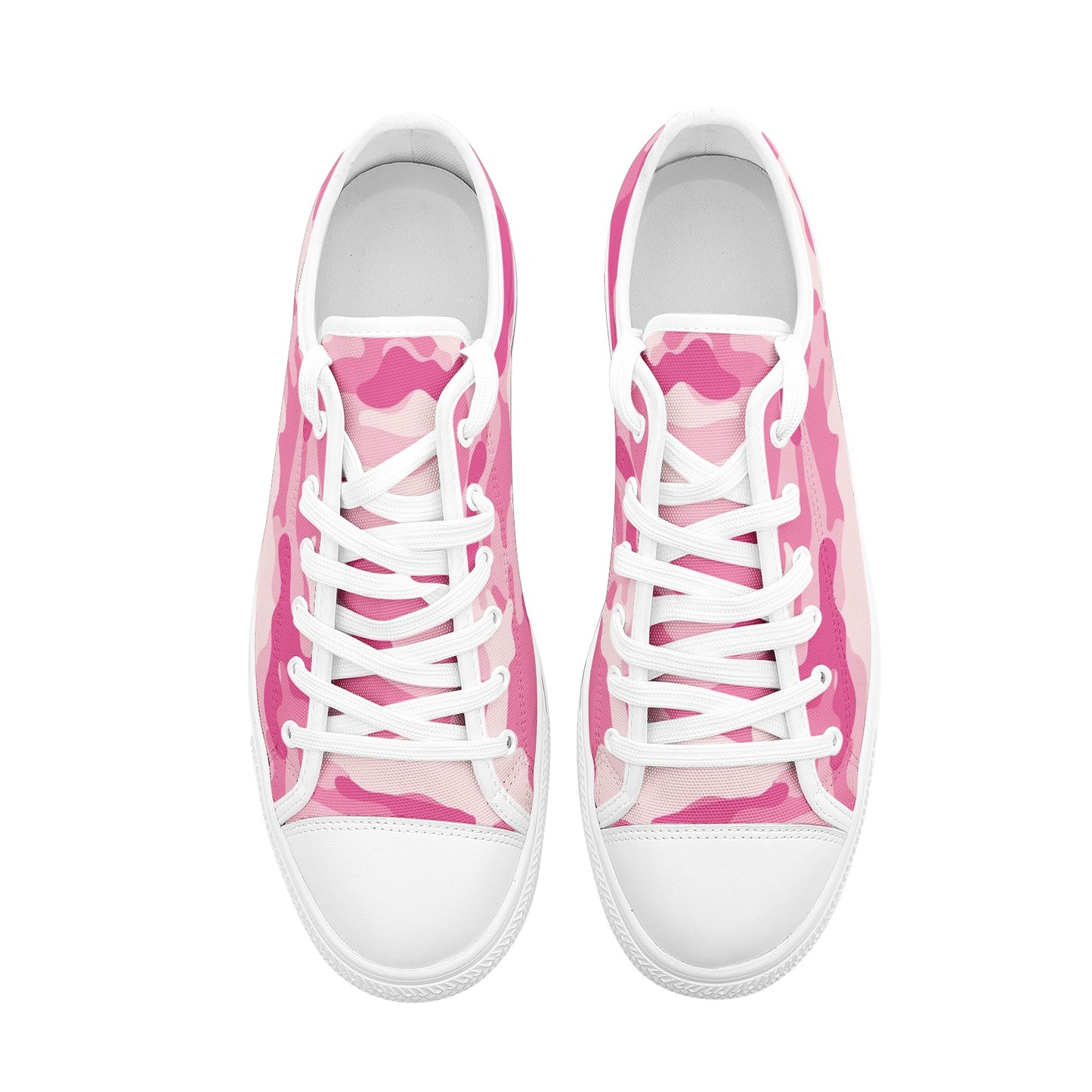 Camo Shoes | Low Top Canvas | Lavender Pink Camouflage