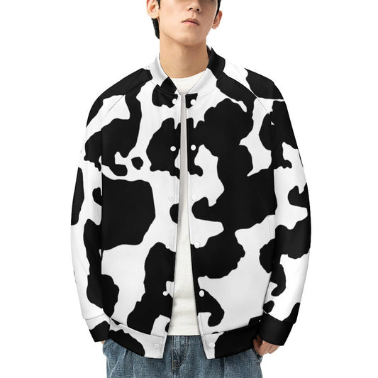 Men's Camo Jacket | Black & White Cow Camouflage