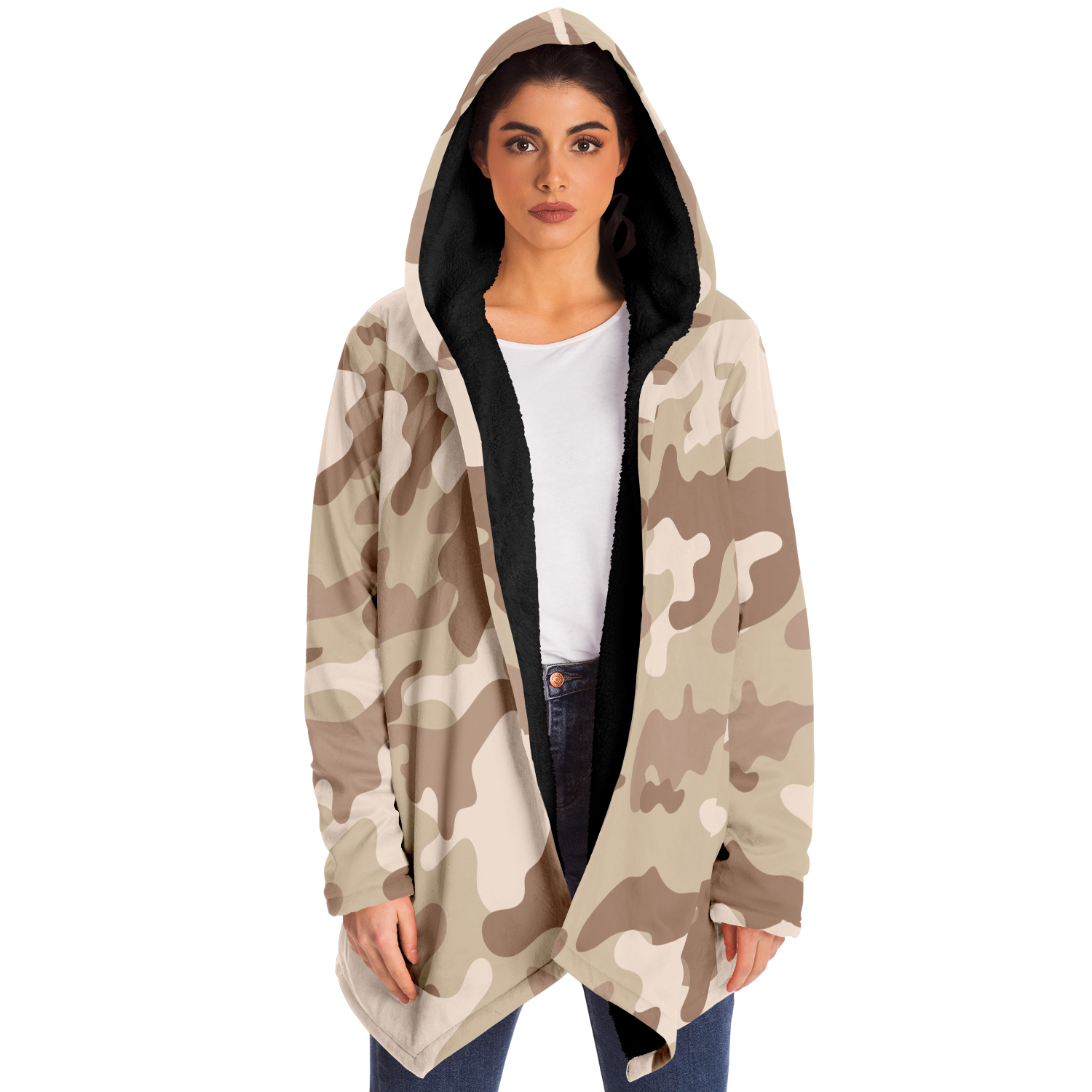 Camo Cloak | Desert Brown Camouflage | Microfleece