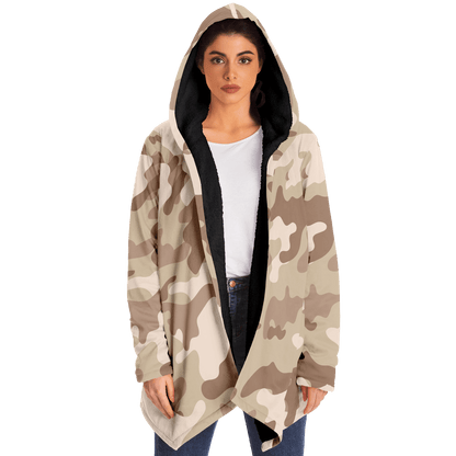 Camo Cloak | Desert Brown Camouflage | Microfleece