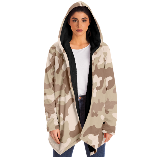 Camo Cloak | Desert Brown Camouflage | Microfleece