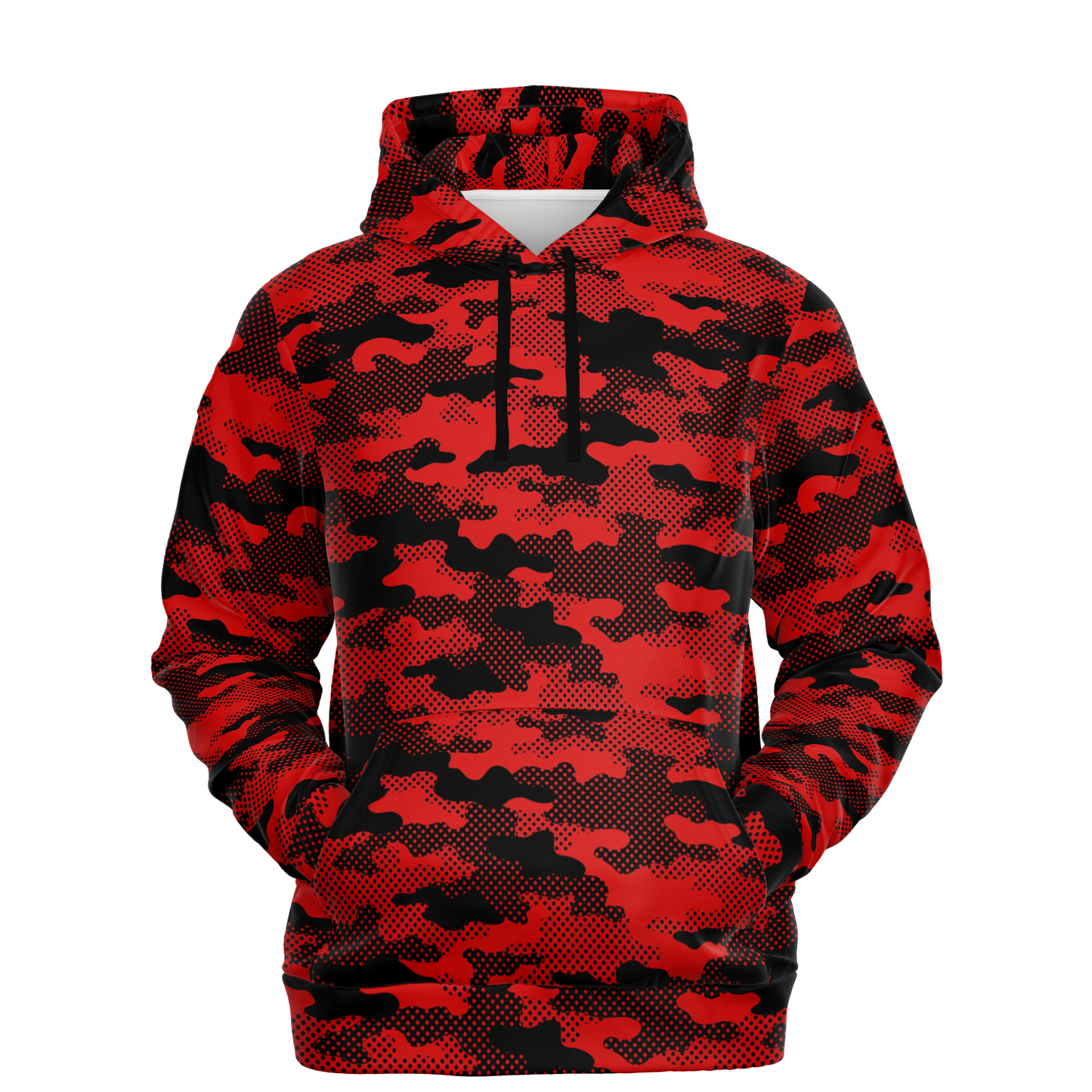 Red Camo Hoodie | Pixel Camouflage