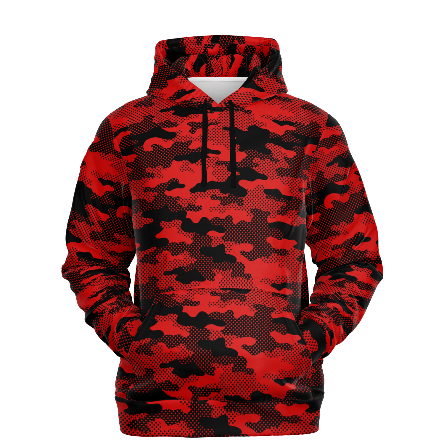 Red Camo Hoodie | Pixel Camouflage