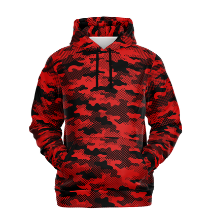 Red Camo Hoodie | Pixel Camouflage