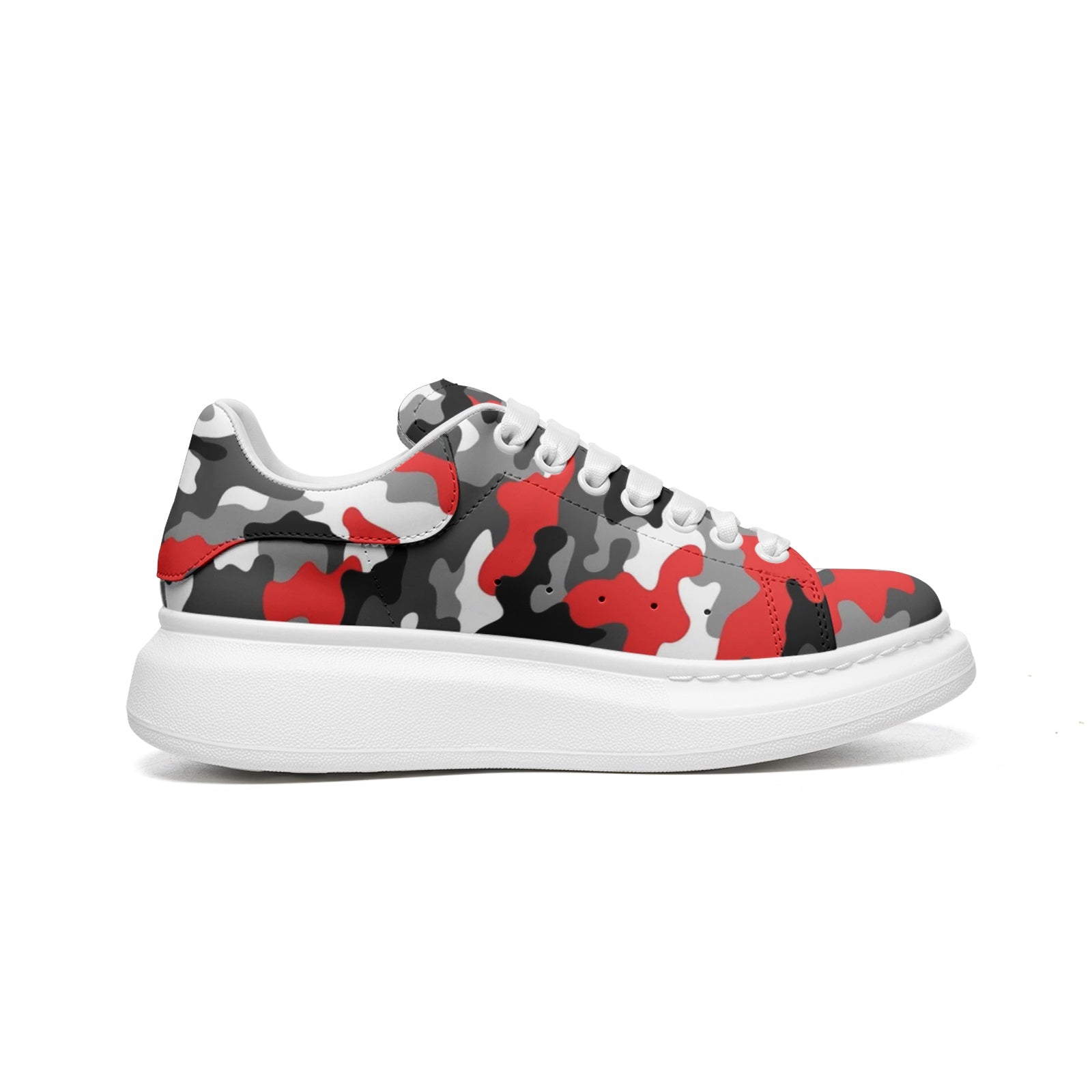 Oversized McQueen Sneakers | Red, Gray, Black, and White