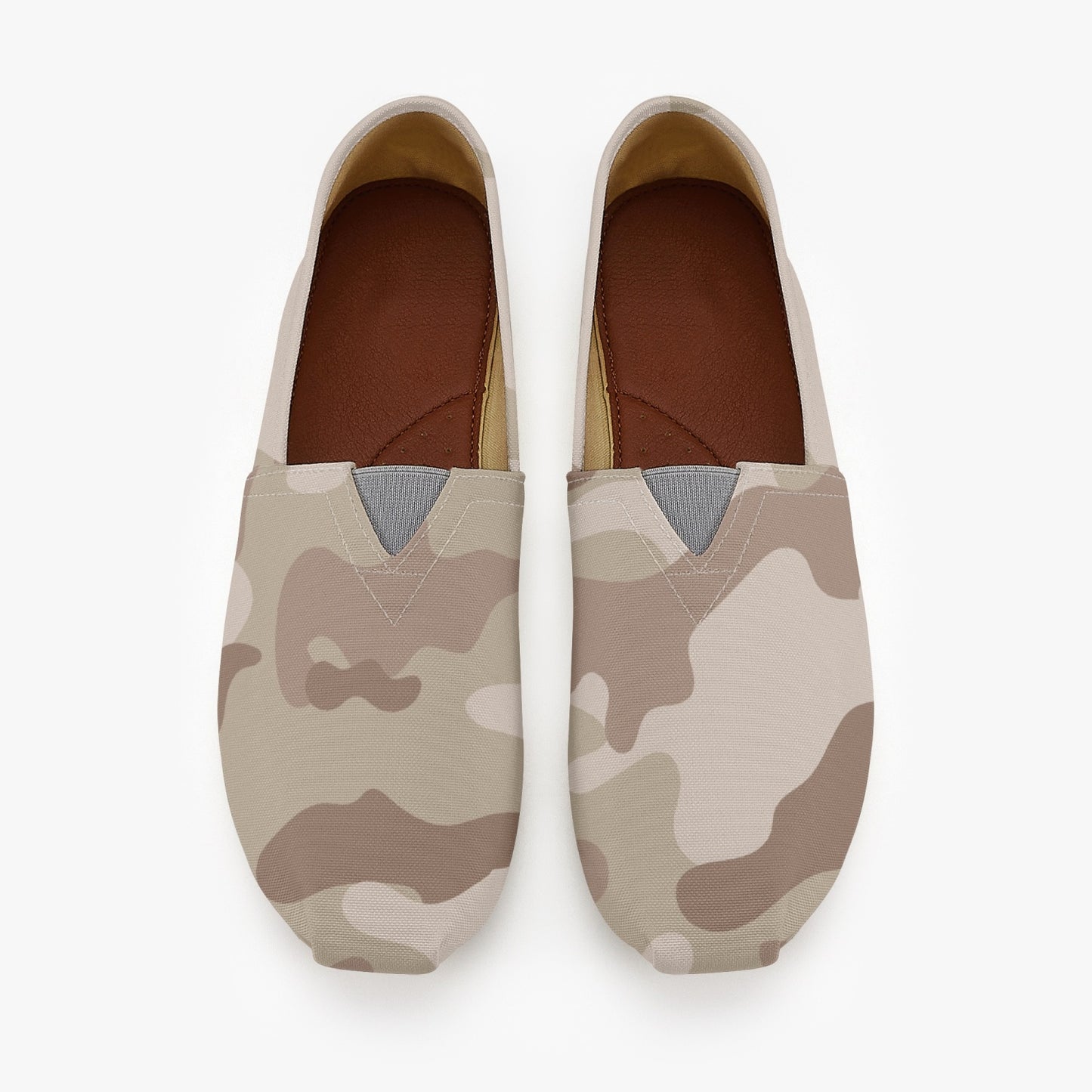 Camo Toms | Desert Brown Camouflage Canvas Shoes