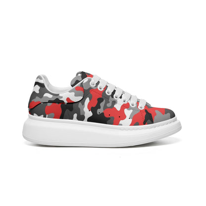 Oversized McQueen Sneakers | Red, Gray, Black, and White