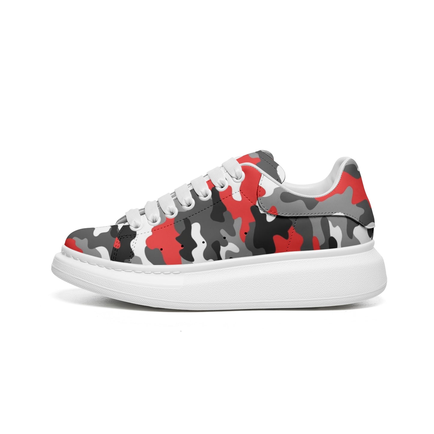 Oversized McQueen Sneakers | Red, Gray, Black, and White