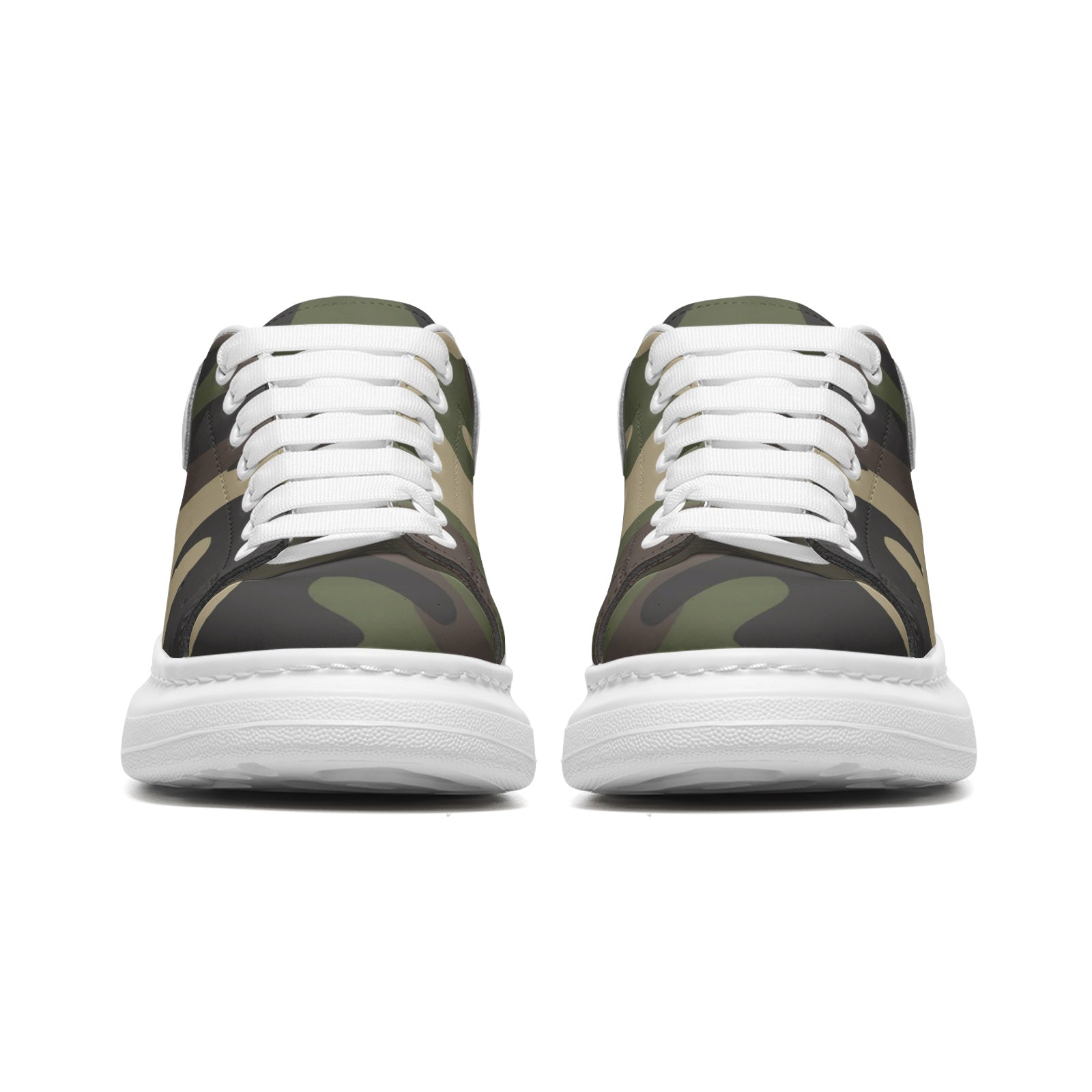 Oversized McQueen Sneakers | Classic Green Camouflage