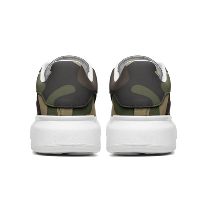 Oversized McQueen Sneakers | Classic Green Camouflage