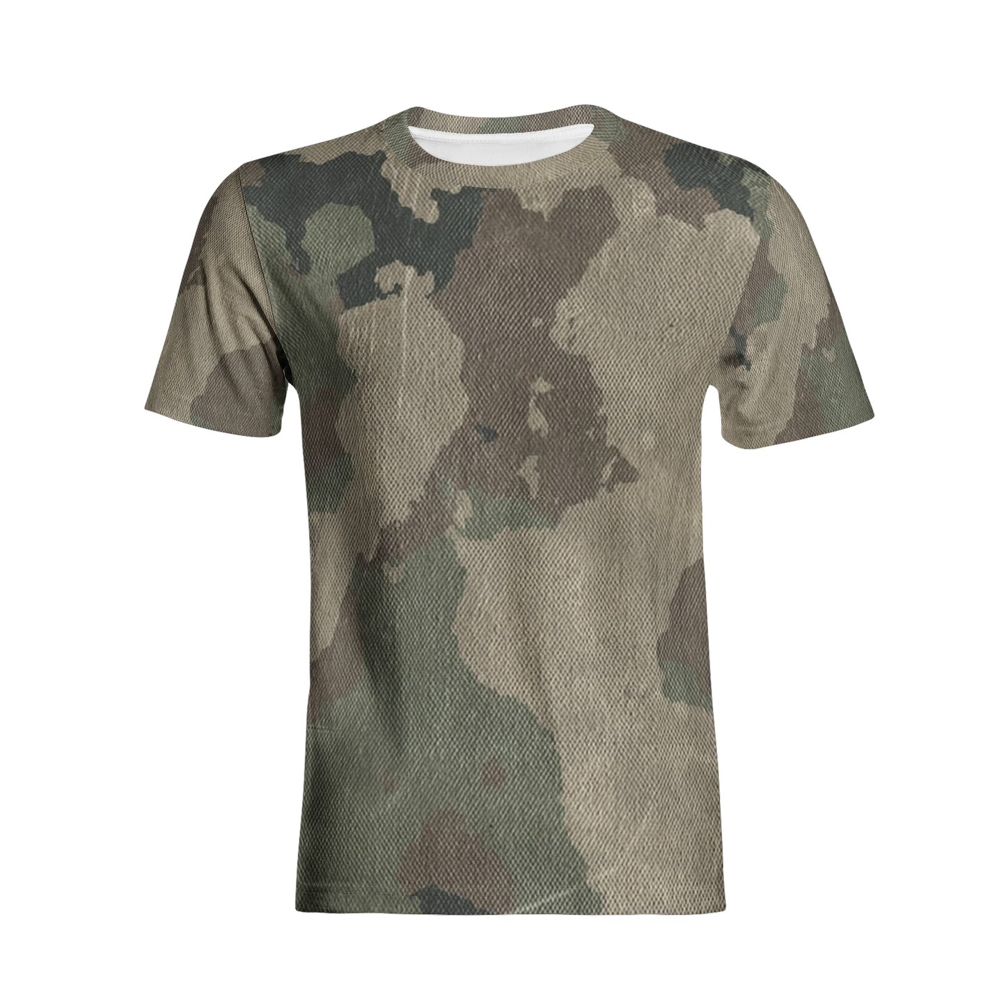 Camo T-shirt | Cotton | Unisex | Dirty Brown Camouflage