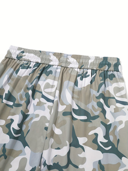 Men's Camo Cargo Pants | Loose Fit, Multi-Pocket Design