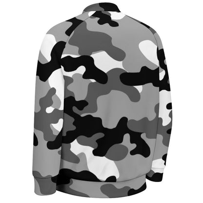 Men's Camo Jacket | Black, White & Gray Camouflage