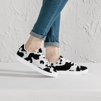 Camo Sneakers | Classic Low-Top Leather | Black & White