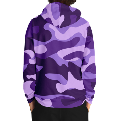 Camo Hoodie | Purple, Blue & Mauve Camouflage Pullover