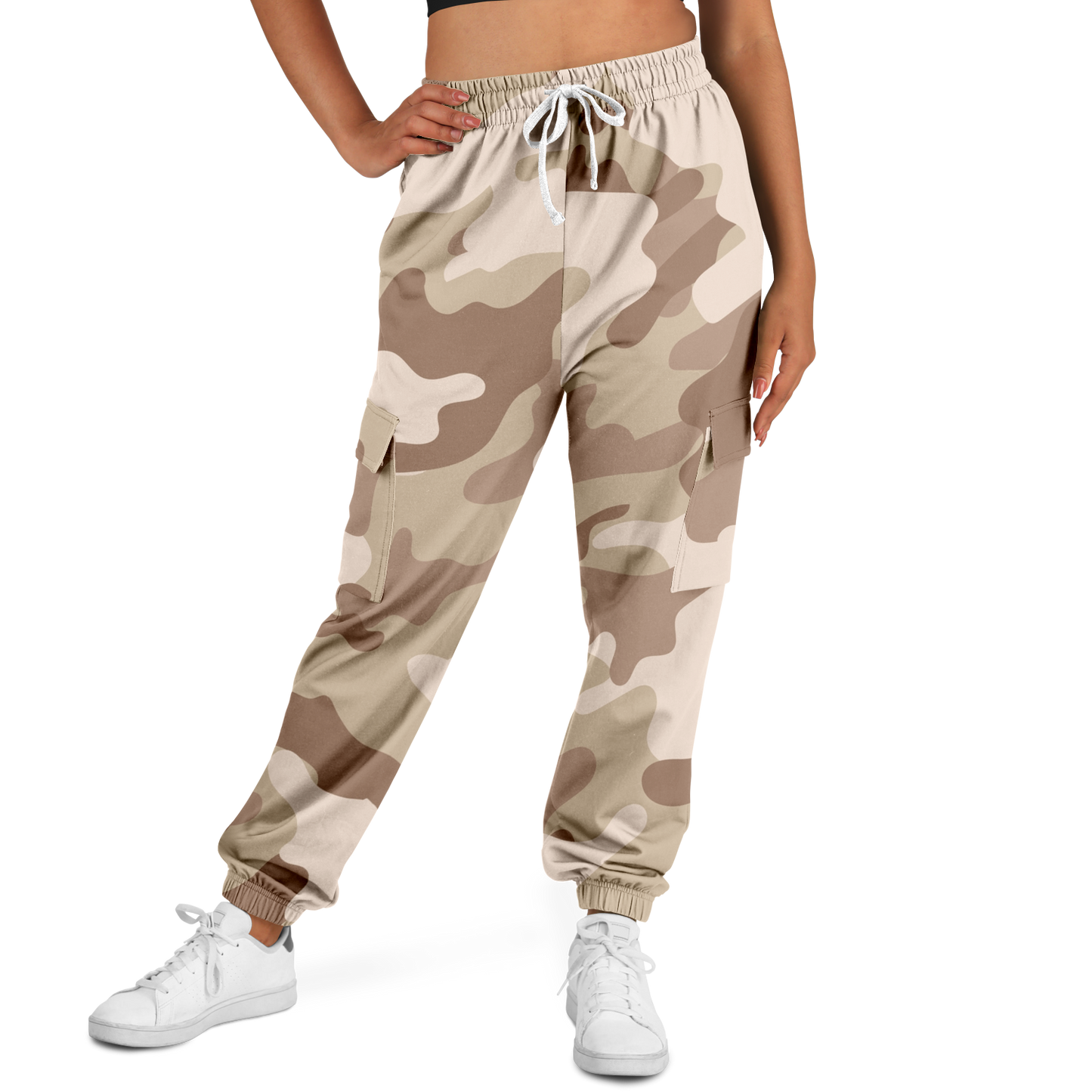 Camo Cargo Pants | Unisex | Brown Desert Camouflage