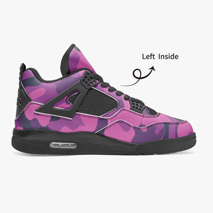 Camo Jordans AJ4 | Mixed Pink, Blue & Magenta Camouflage