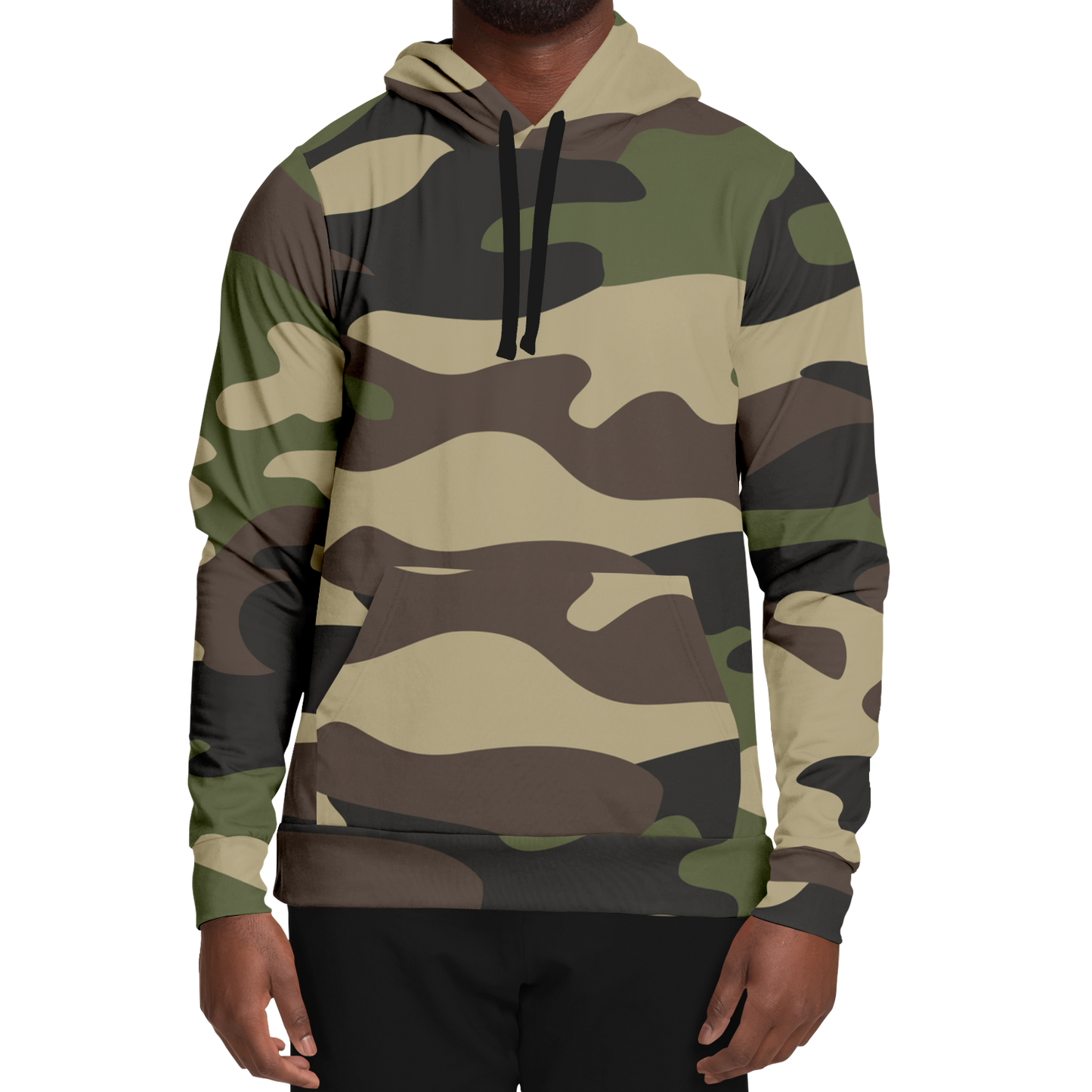 Camo Hoodie | Classic Green Camouflage Pullover