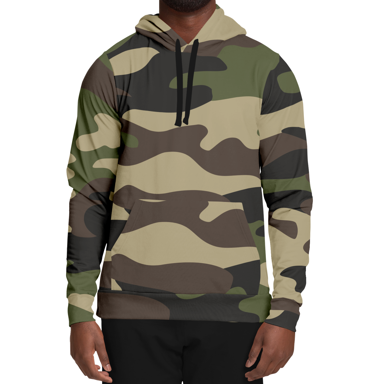 Camo Hoodie | Classic Green Camouflage Pullover