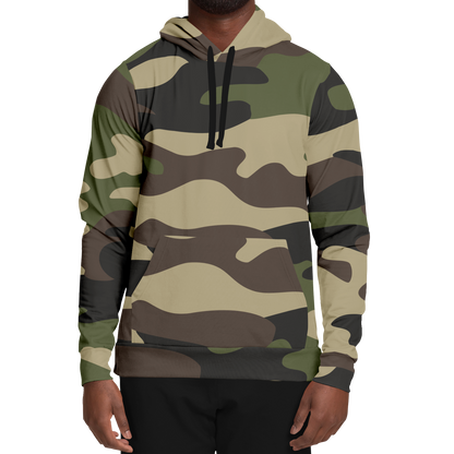 Camo Hoodie | Classic Green Camouflage Pullover