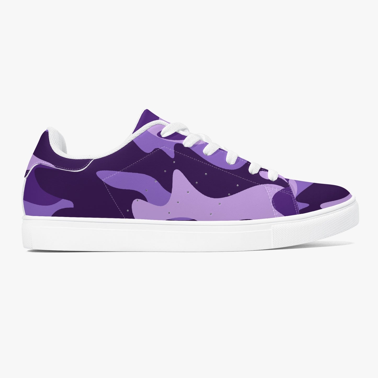 Camo Sneakers | Classic Low-Top | Purple, Blue, & Mauve