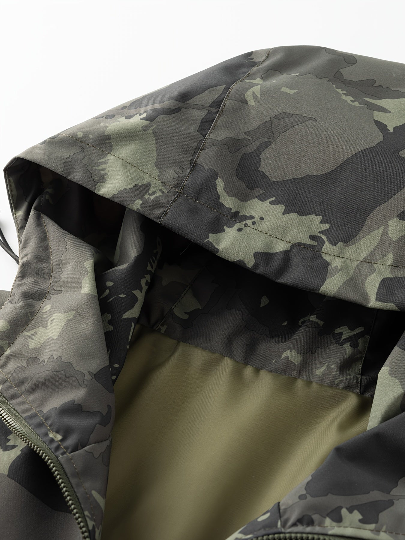 Men's Camouflage Hooded Zip Jacket: Multi-pocket, Loose Fit