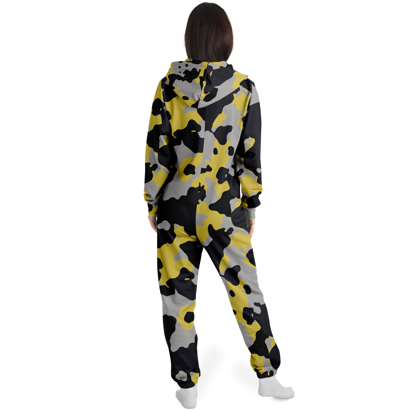 Camo Onesie | Yellow, Black and Silver Camouflage