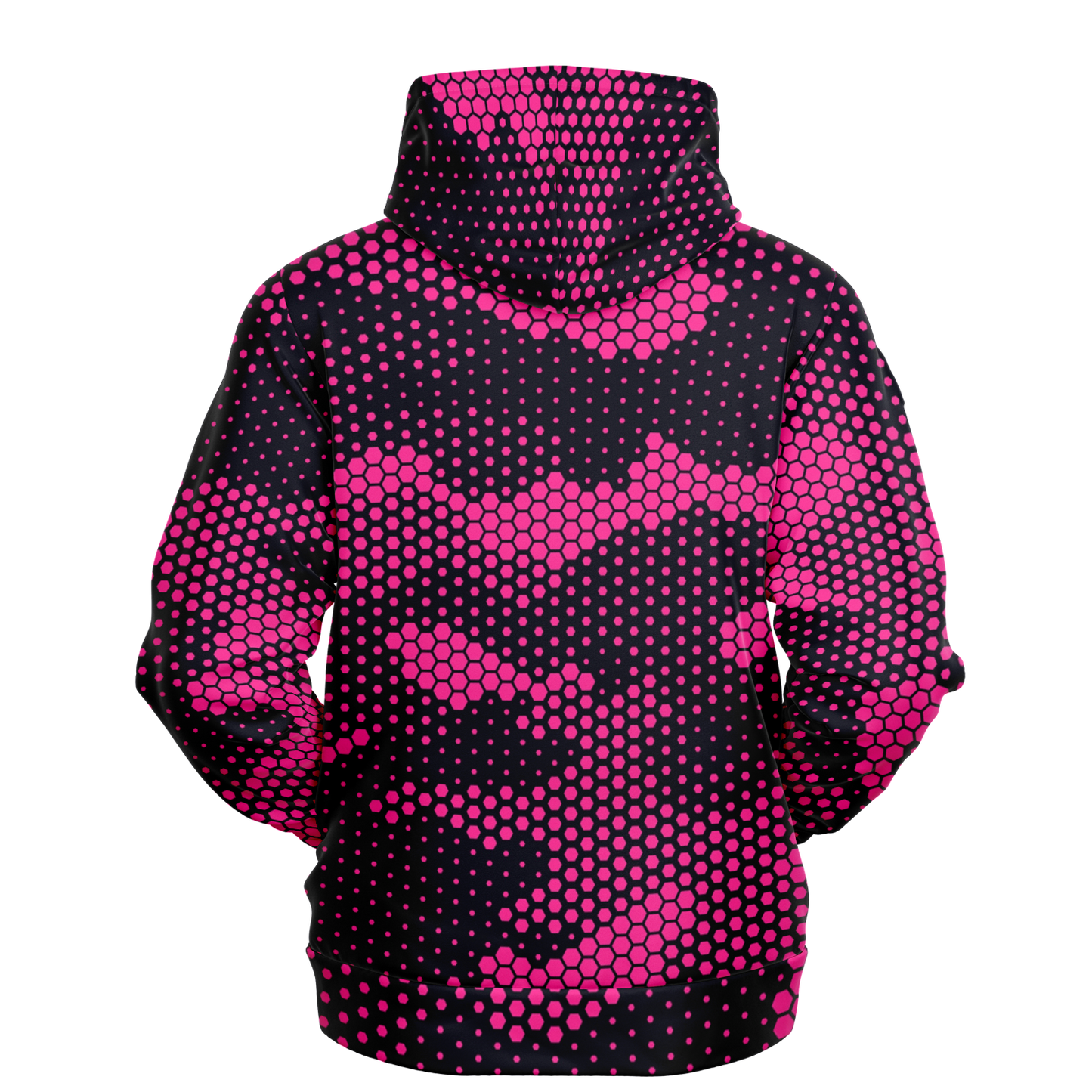 Camo Hoodie | Pink Digital Dotted Hexagonal Pullover