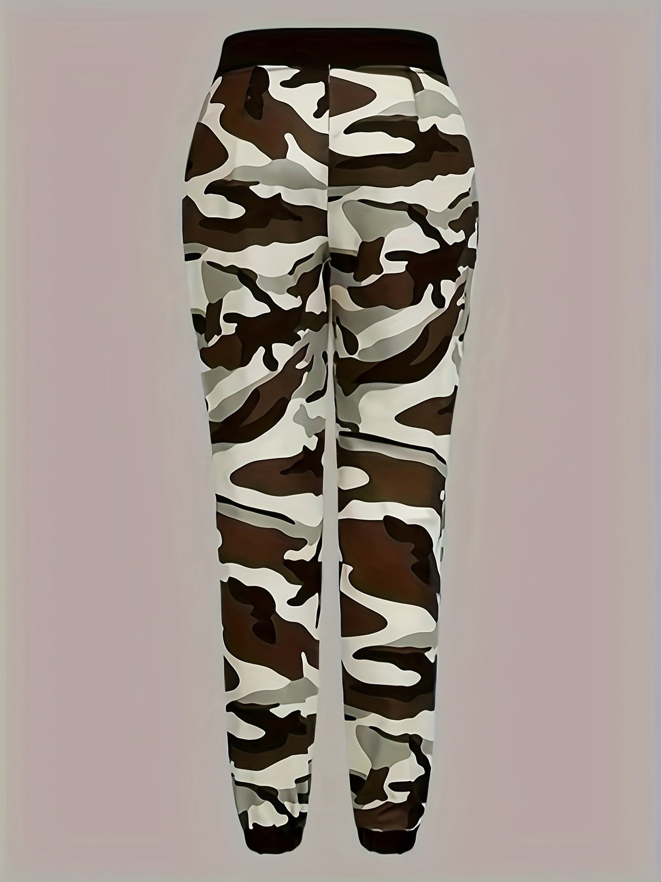 Women's High-Waisted Camo Stretchy Jeans | Casual Style