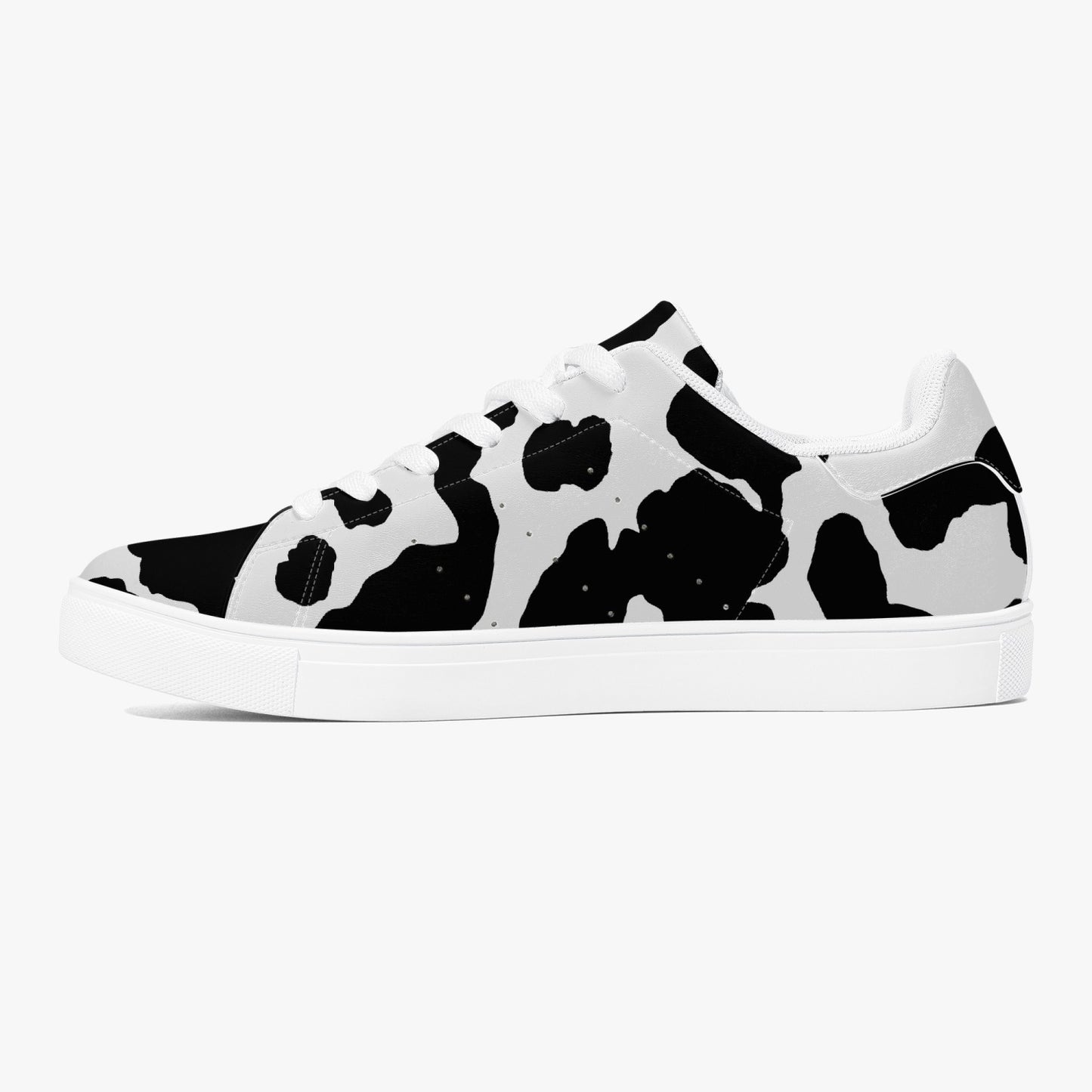 Camo Sneakers | Classic Low-Top Leather | Black & White