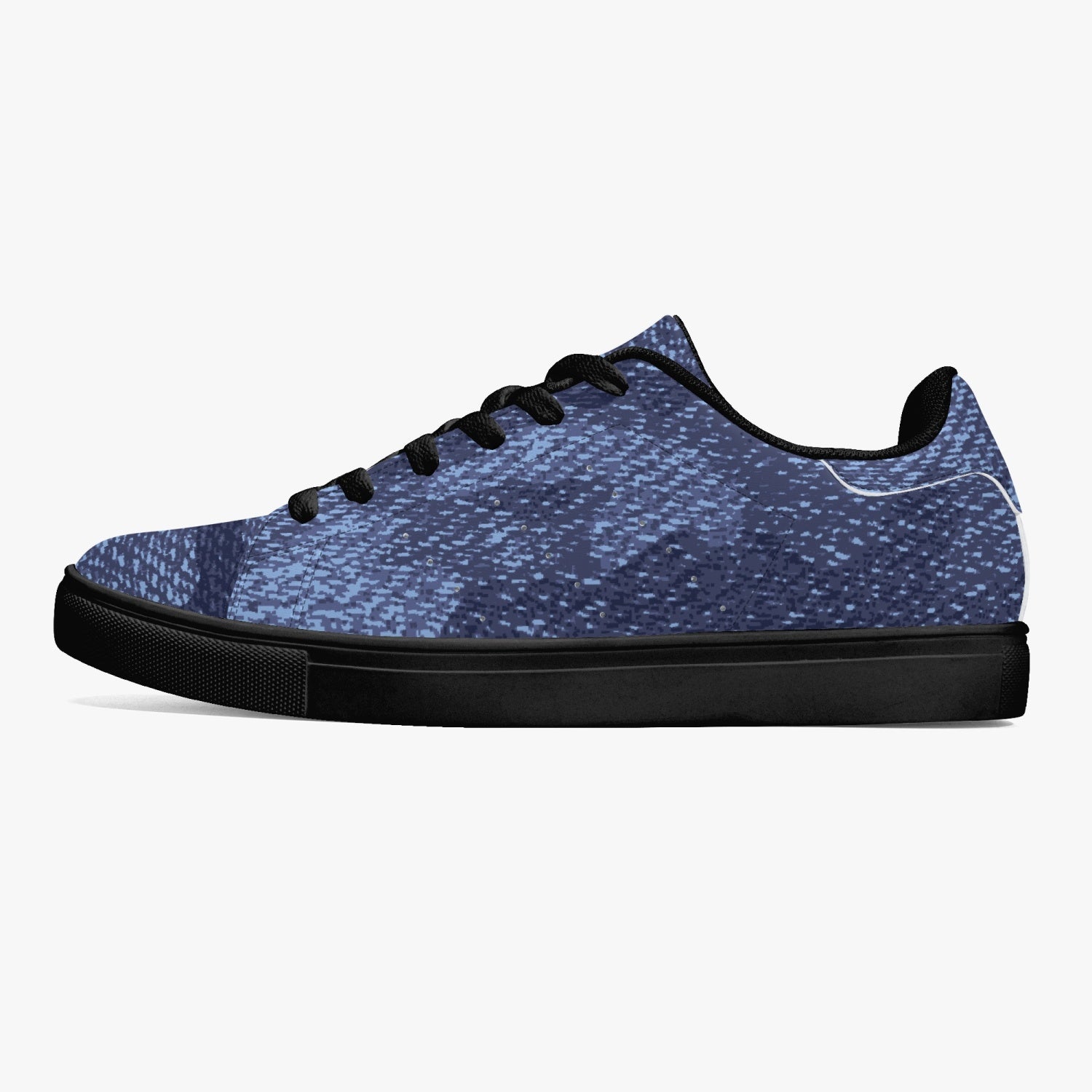 Camo Sneakers | Classic Low-Top Leather | Denim Blue