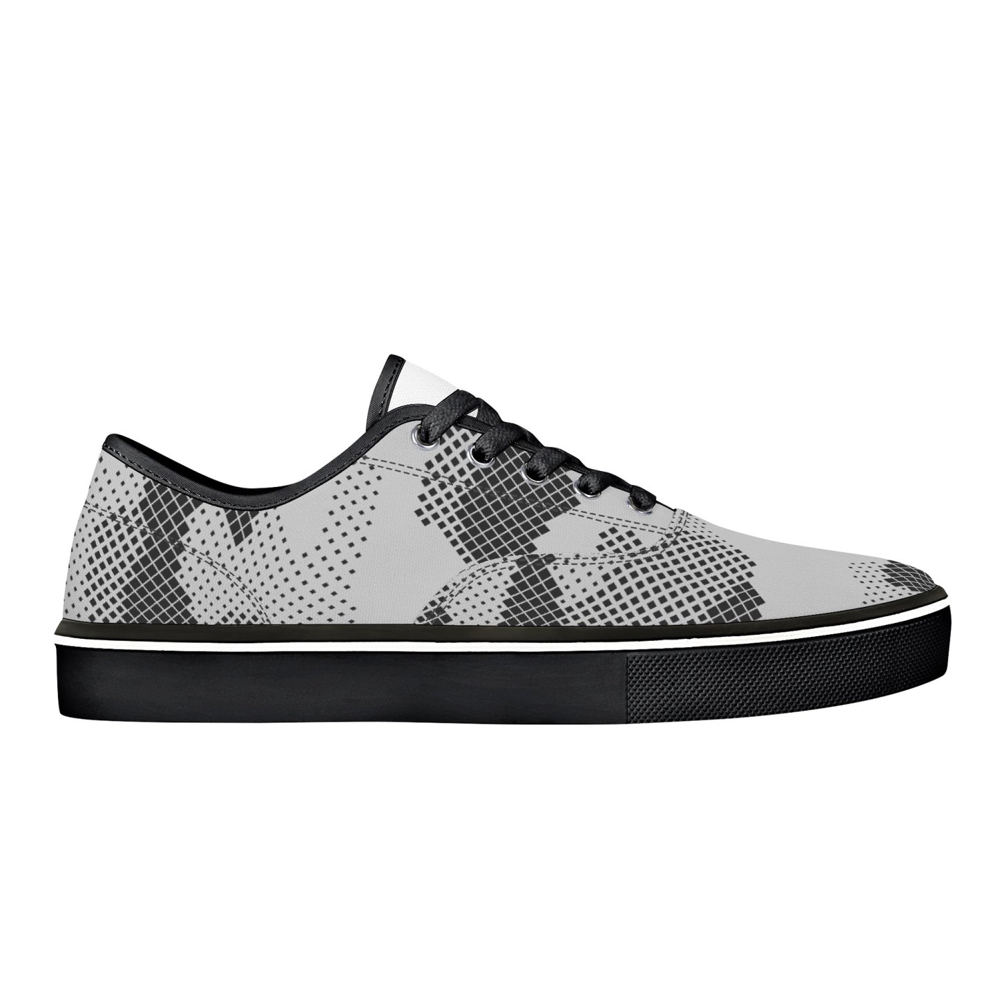 Camo Skate Shoes | Digital Gray Camouflage