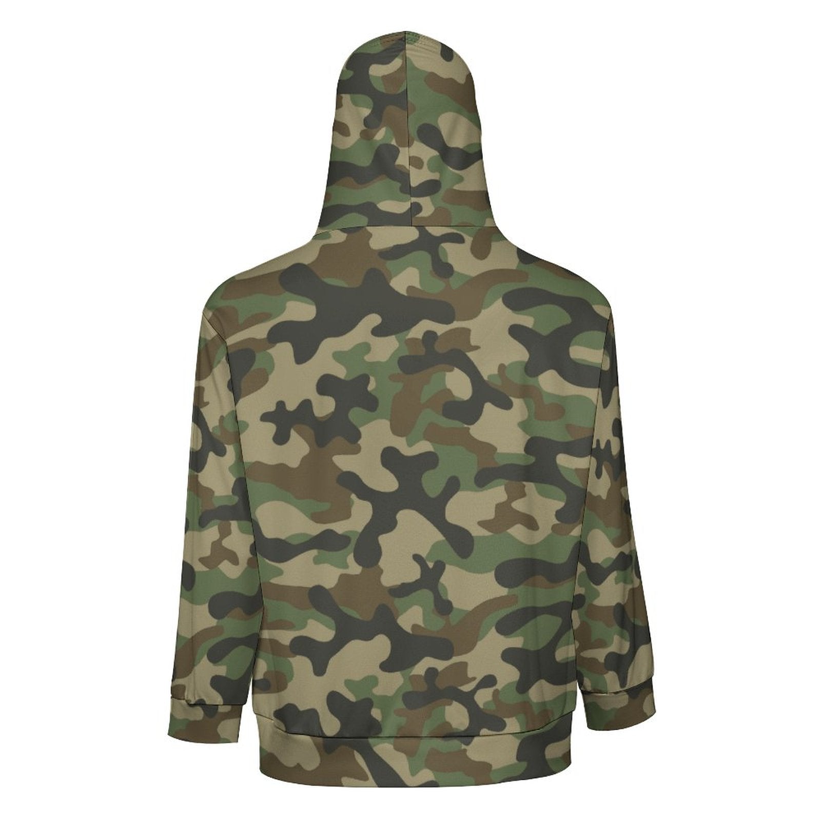 Zip Camo Hoodie | Military Brown Camouflage T