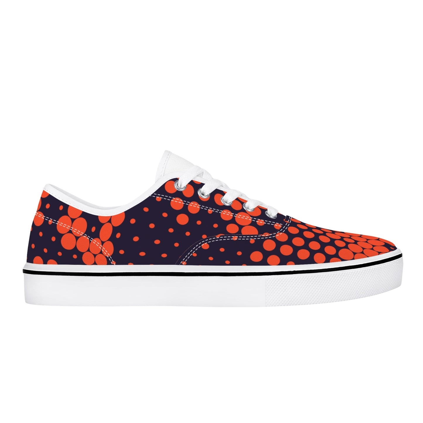 Camo Skate Shoes | Orange & Blue Digital Camouflage